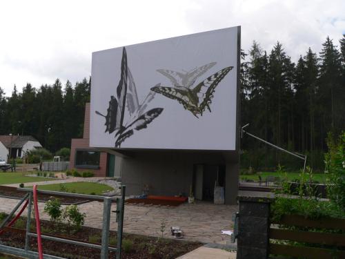 Plachta s designovým potiskem